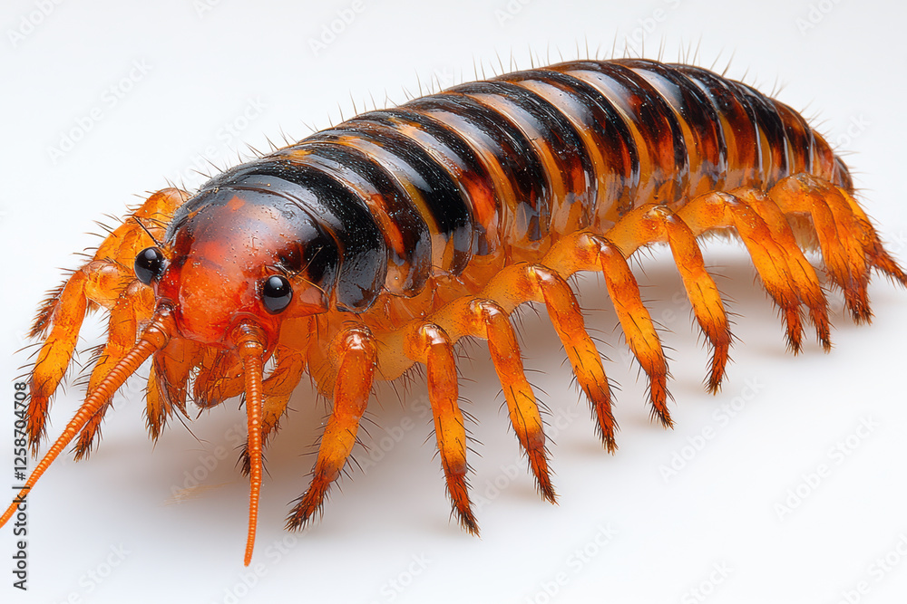 Fototapeta premium Exotic Centipede with Bright Colors