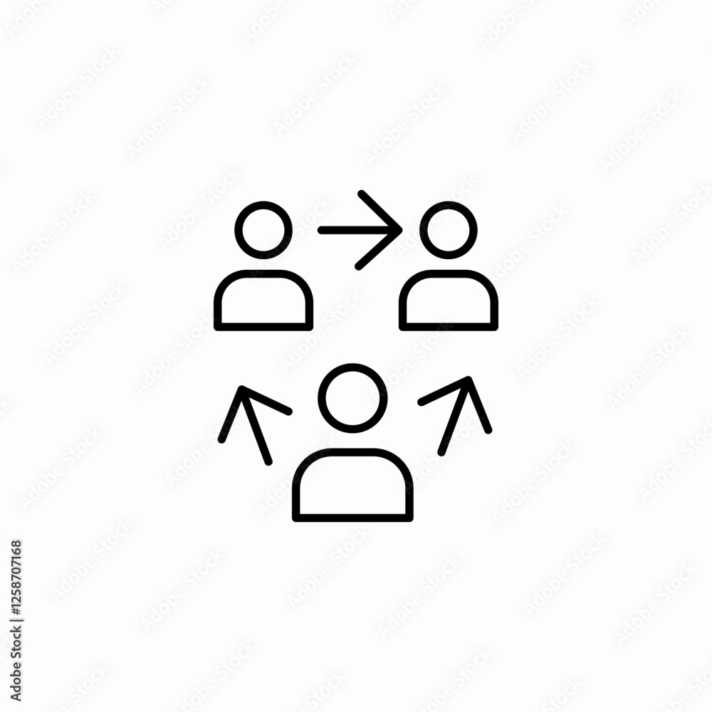 employee connection icon sign vector employee connection icon sign vector