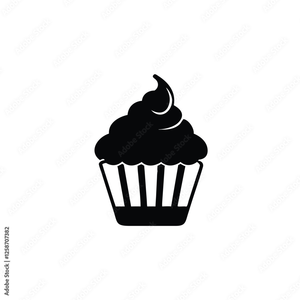 Cupcake Icons vector illustration Set Cupcake Icons vector illustration Set