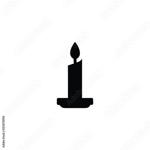 Candle Icon Vector Illustration