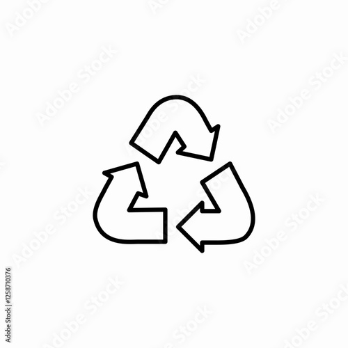 recycle waste icon sign vector