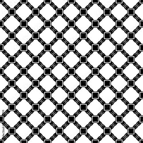 Black and white seamless abstract pattern. Background and backdrop. Grayscale ornamental design.