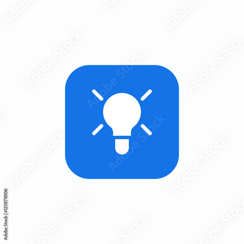 bulb light icon sign vector
