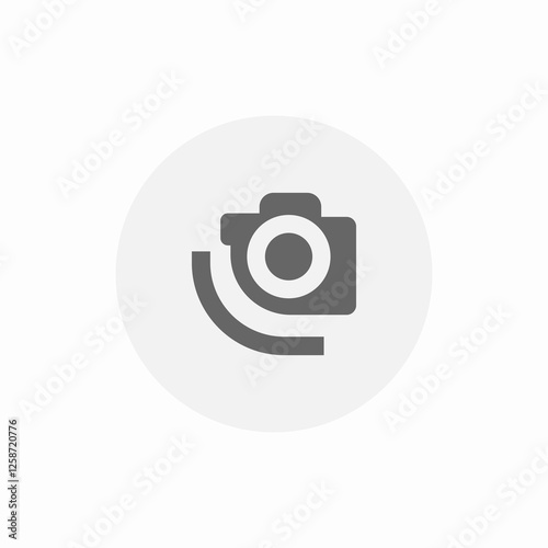 lens change camera icon sign vector