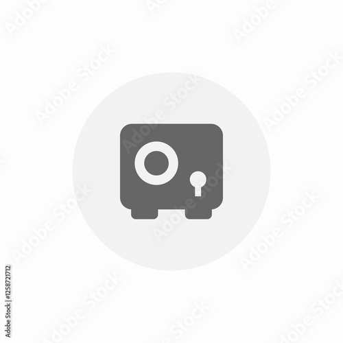 safe box icon sign vector