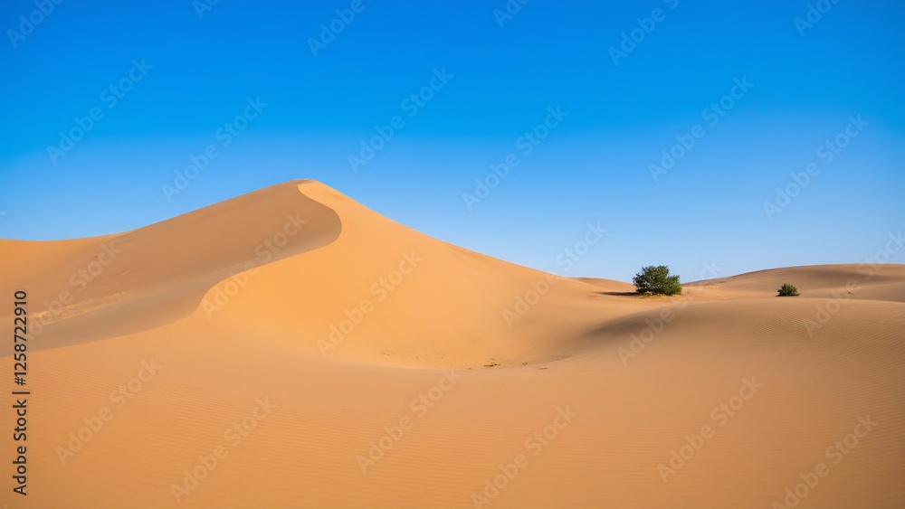 Fototapeta premium Golden Waves in the Desert