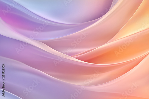 A smooth abstract background with gently merging hues and organic, curved lines, achieved in lifelike HD detail.