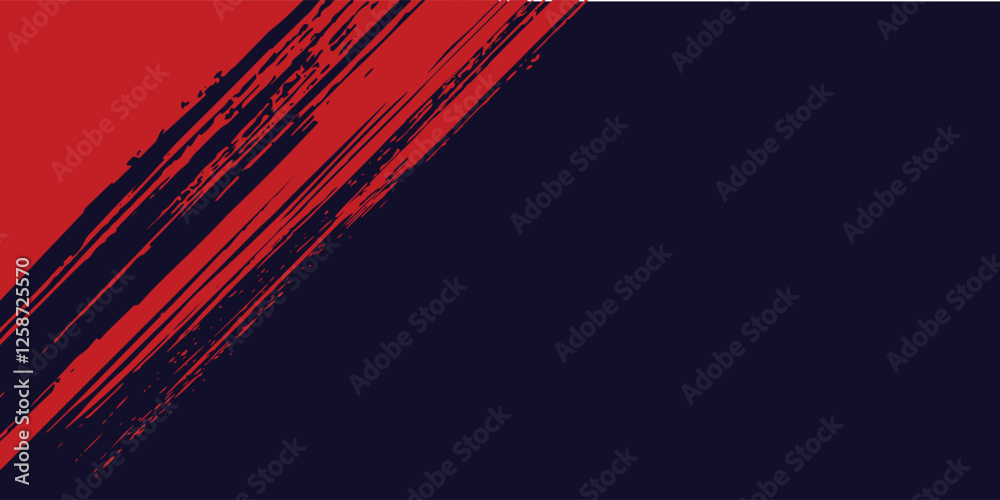 Fototapeta premium Halftone dots red and blue color pattern gradient grunge texture background. Dot pop art comic sport style vector illustration. grunge