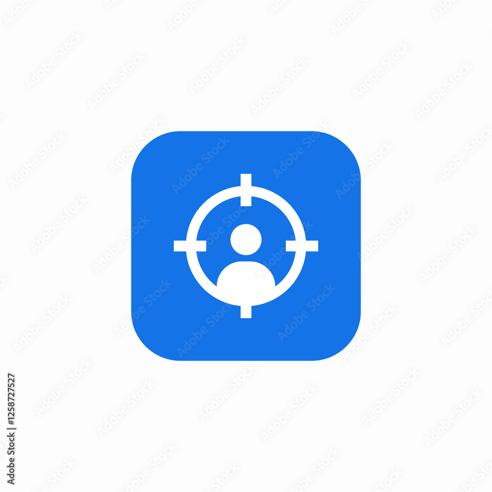 customer targets icon sign vector customer targets icon sign vector