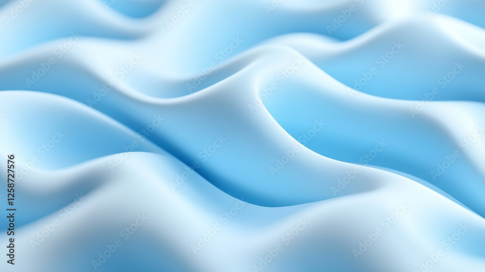 Obraz premium Wallpaper Abstract blue wave shape flowing on a black background Elegant blue wave design on white background for banners, posters, and wallpaper use