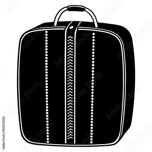Suitcase silhouette vector illustration 