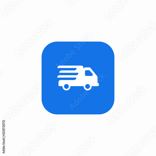 fast delivery time icon sign vector