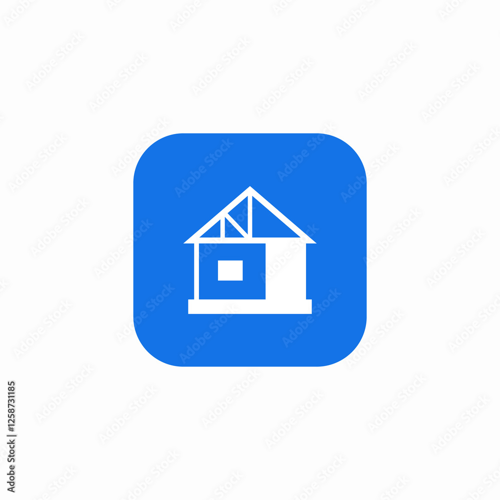 roof home construction icon sign vector roof home construction icon sign vector