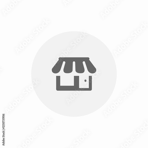 small local store icon sign vector