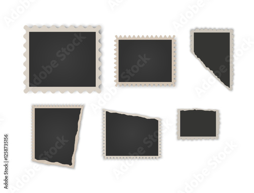 Vintage Photo Frames Torn vintage photos Old Frame 