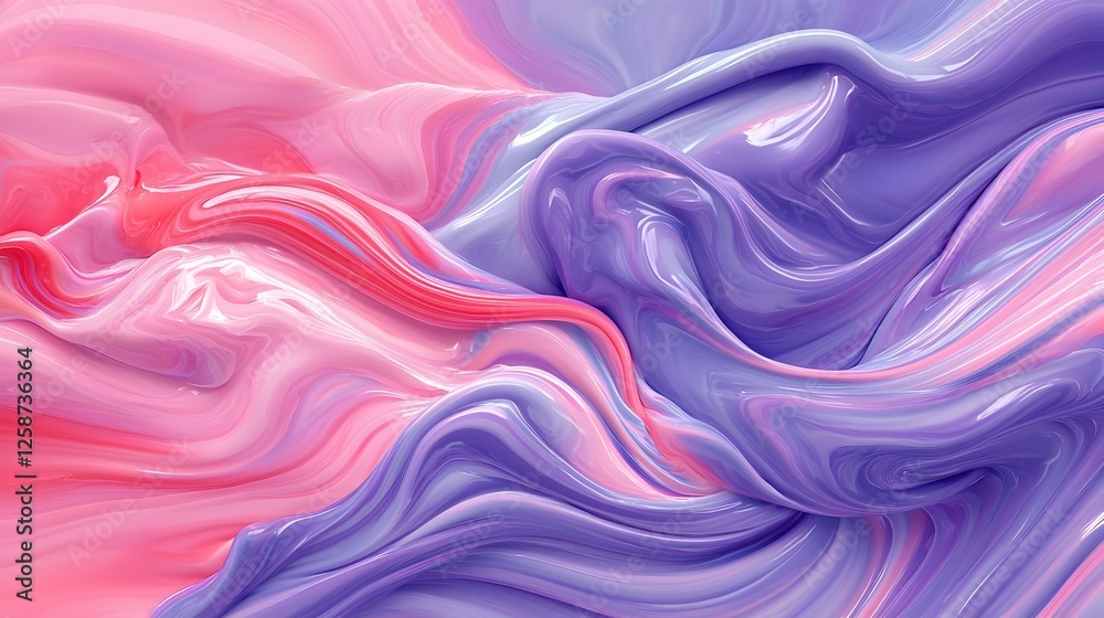 Obraz premium Abstract Pink and Purple Fluid Swirls Background