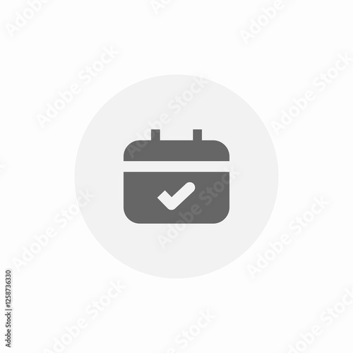 calendar event set icon sign vector