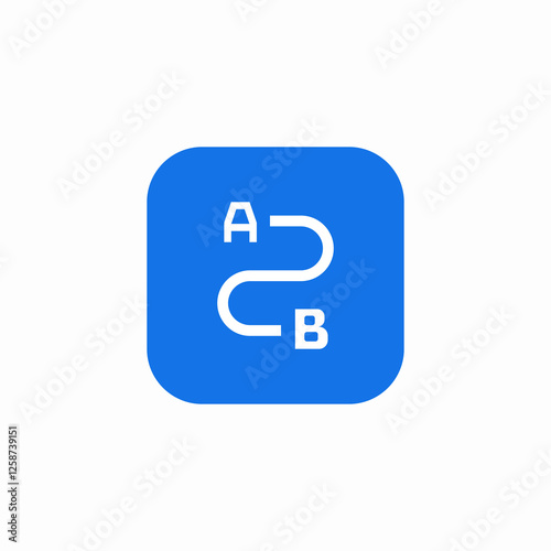 point navigation connect icon sign vector