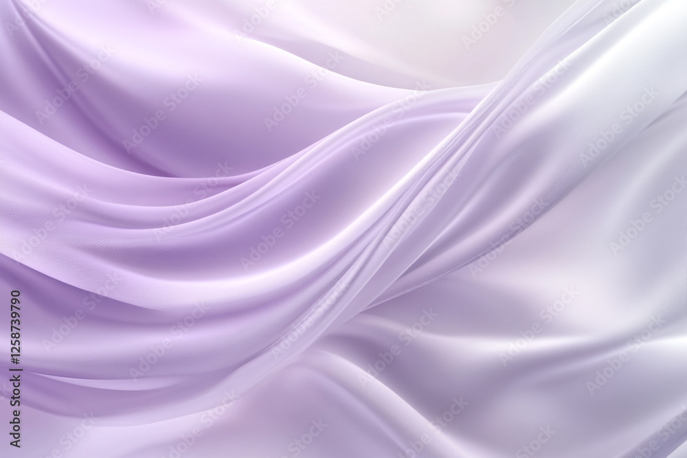 Fototapeta premium An elegant abstract gradient with gentle flows of soft lavender merging into light silver, exuding modern tranquility in HD clarity.
