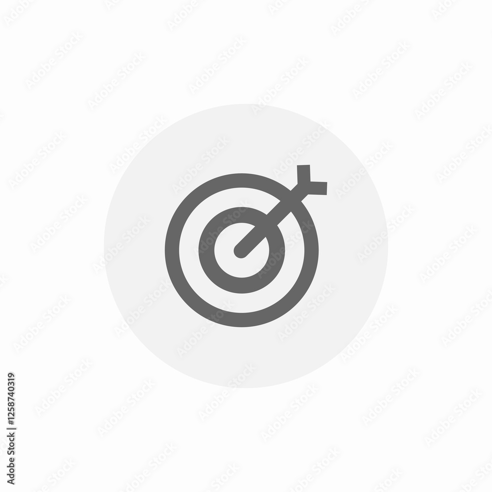successful target attempt icon sign vector successful target attempt icon sign vector