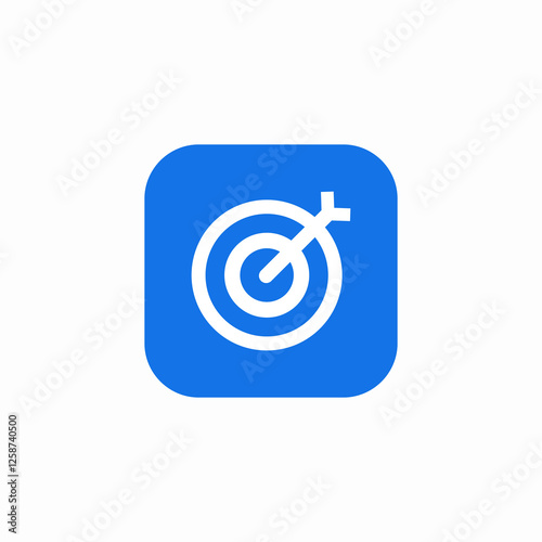 target spot reached success icon sign vector