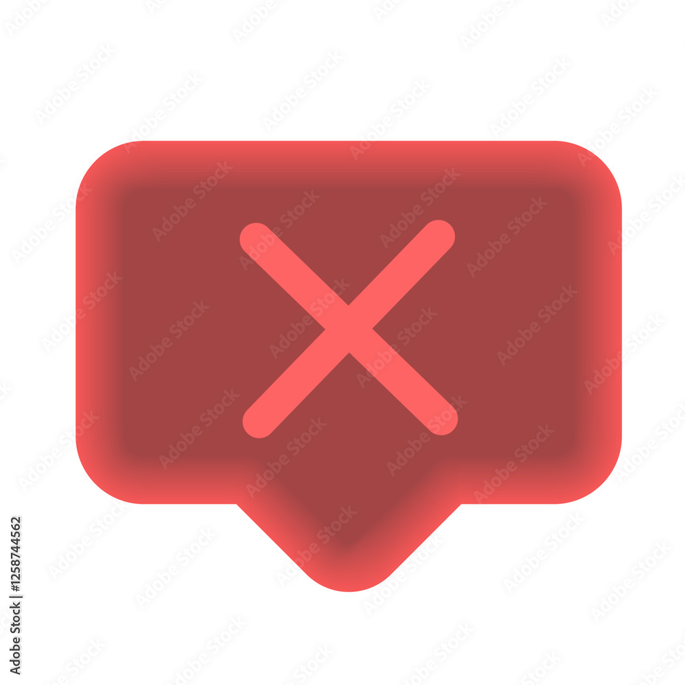 Obraz premium 3D bubble cross on a white background Vector 3d cross eps