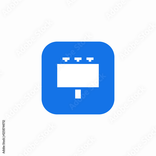 board advertising icon sign vector