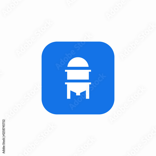 large liquid container icon sign vector