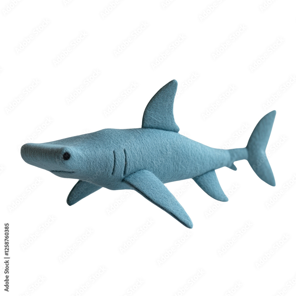 Obraz premium Shark toy on white isolate background