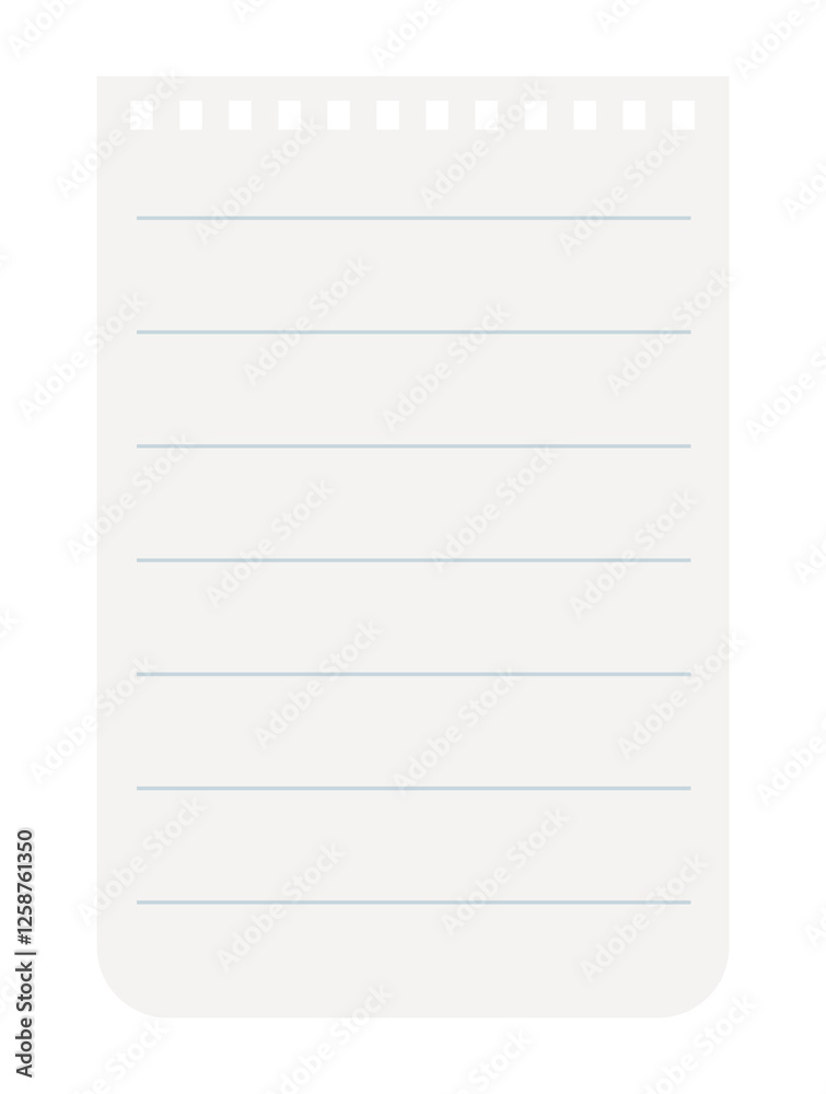 PNG Blank notepad page illustration on transparent background PNG Blank notepad page illustration on transparent background
