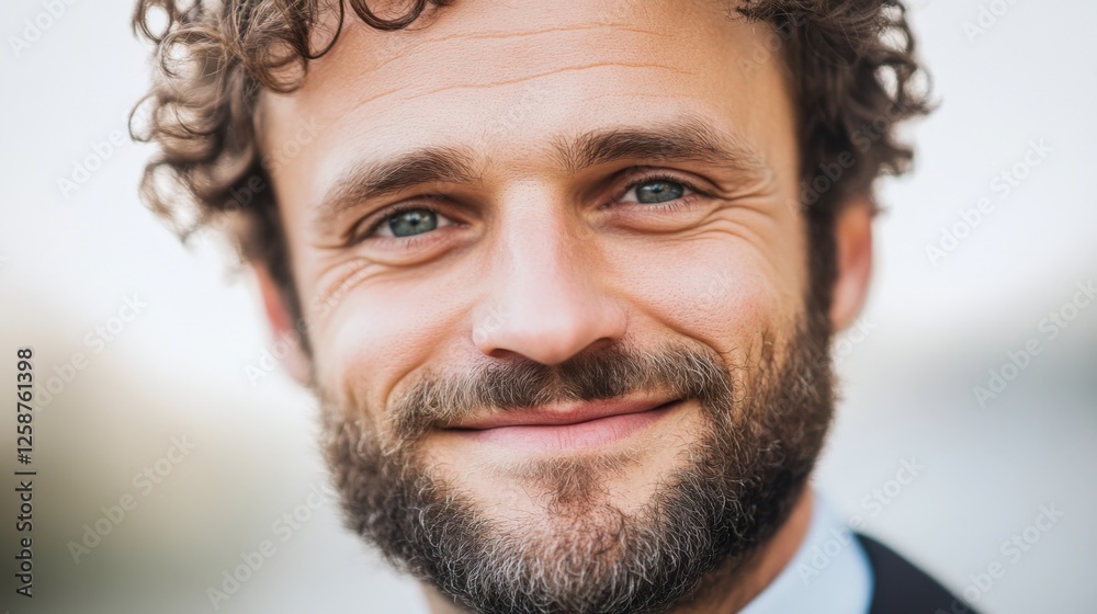 Obraz premium close-up portrait of a smiling man