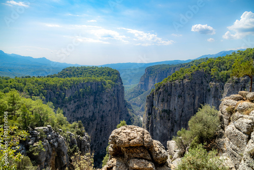 Foto View of beautiful Tazi canyon in mountains,  Antalya Turkey