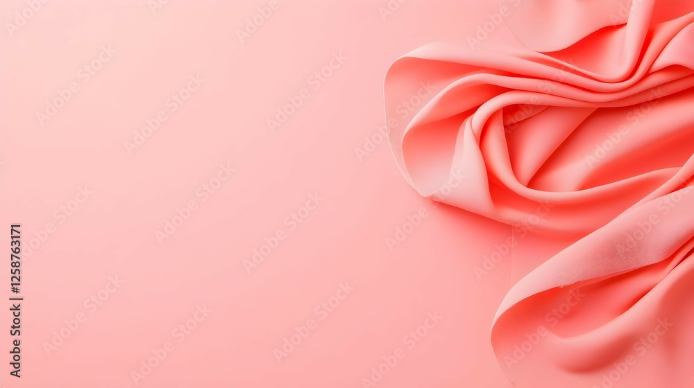 Pink Fabric Drape Texture Close Up Pink Fabric Drape Texture Close Up