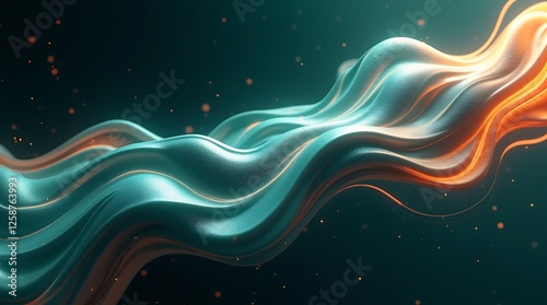 Abstract fluid motion  dynamic swirling shapes