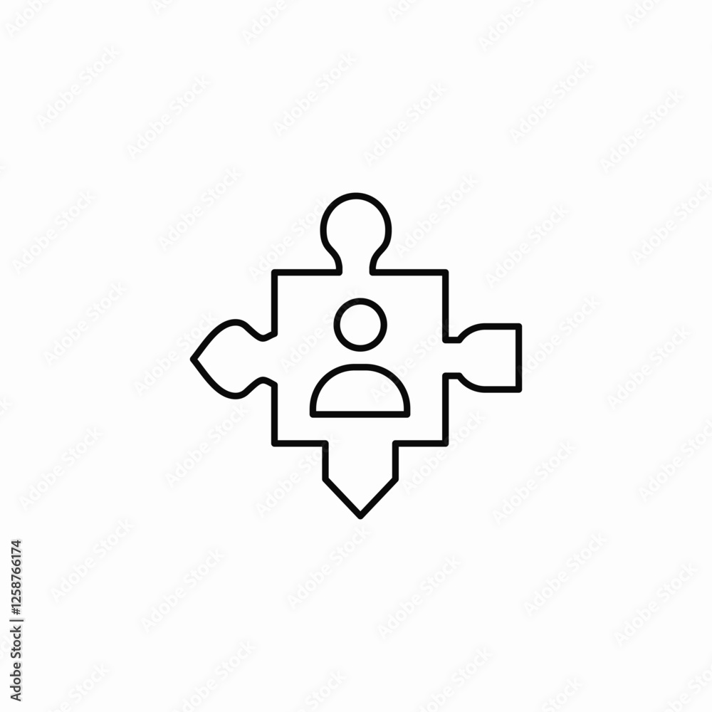user-connection piece icon sign vector user-connection piece icon sign vector
