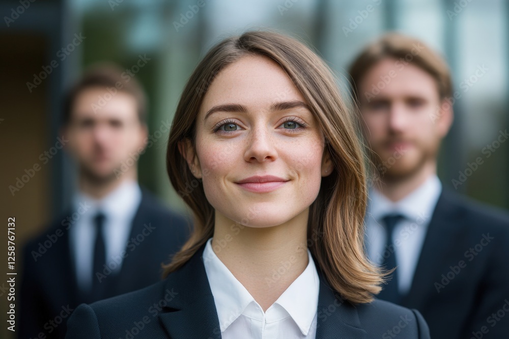 Businesswoman Leads Team of Professionals Businesswoman Leads Team of Professionals
