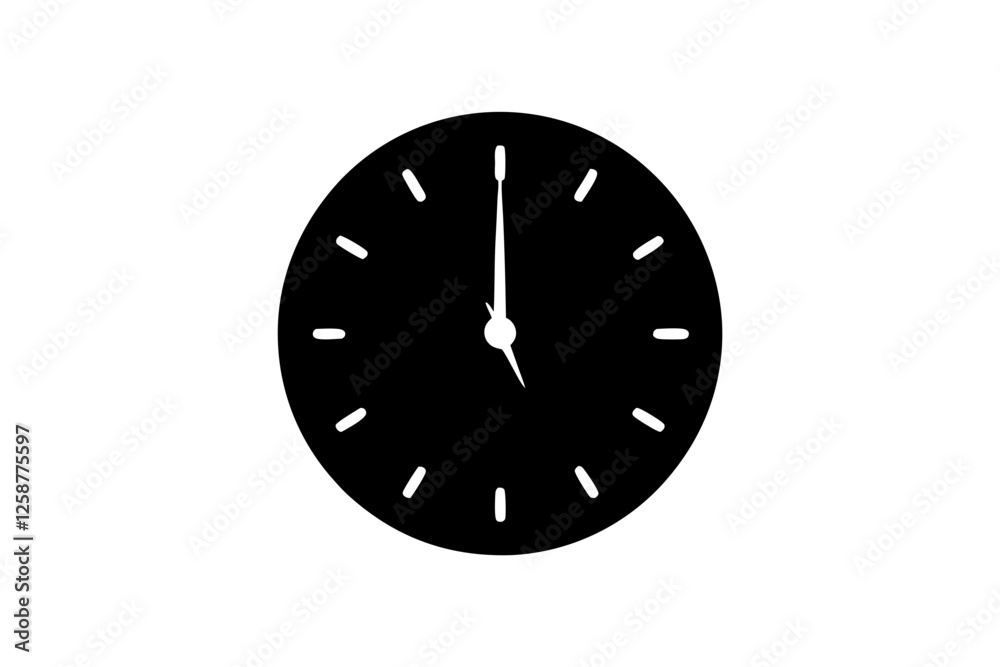 creative silhouette of an alarm clock icon vector illustration creative silhouette of an alarm clock icon vector illustration