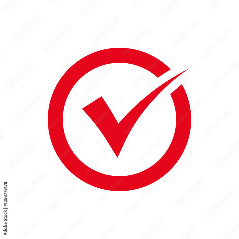 red check mark in the circle without background. red check mark icon. Red check mark, check mark icon vector red check mark in the circle without background. red check mark icon. Red check mark, check mark icon vector