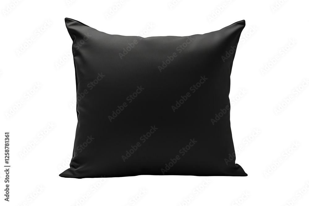 Black blank empty pillow mockup design template isolated on transparent png background. Black blank empty pillow mockup design template isolated on transparent png background.