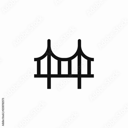 field bridge icon sign vector