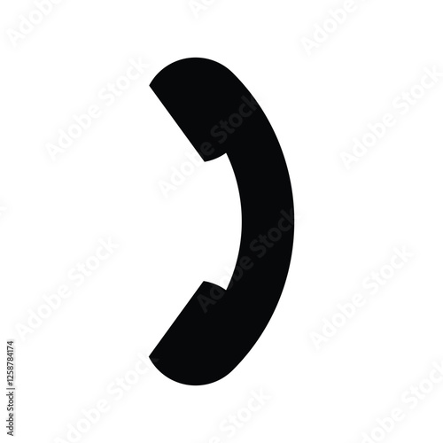 Vector phone icon, call icon symbol illustration.