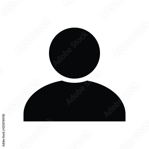 Vector people icon, user icon, person sign illustration. 
