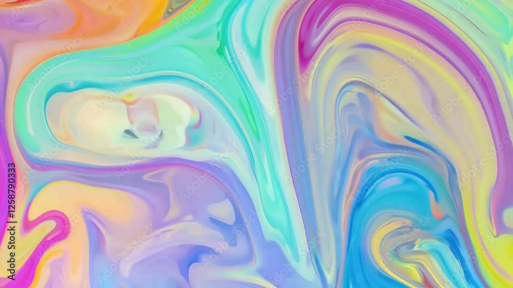 Vibrant abstract swirls in bright colors Vibrant abstract swirls in bright colors