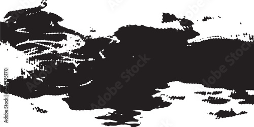 Distressed background in black and white texture with circular shapes,dark spots, scratches and lines. Abstract vector illustration