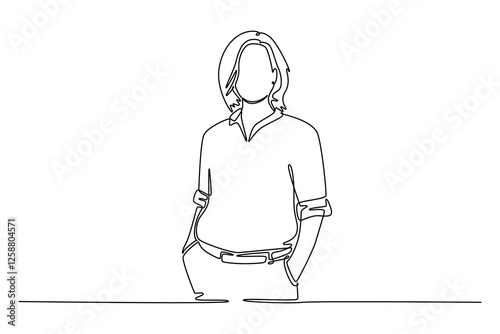 confident middle aged business woman standing