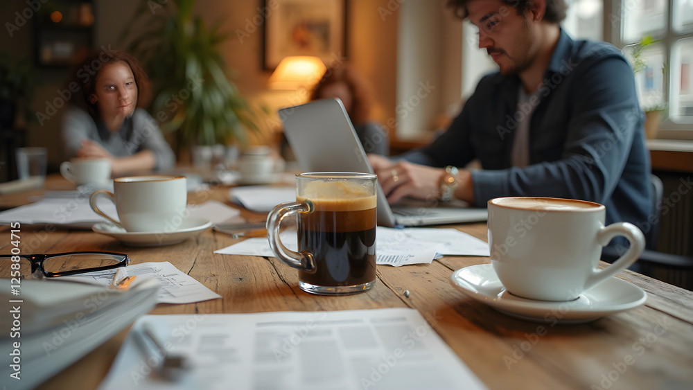 Messy Workspace Inspiration. Coffee and Creativity at Startups. Productive Atmosphere for Entrepreneurs. Busy Office Vibes and Ideas. Messy Workspace Inspiration. Coffee and Creativity at Startups. Productive Atmosphere for Entrepreneurs. Busy Office Vibes and Ideas.