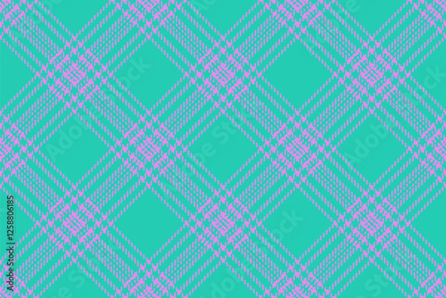 Bedroom pattern tartan vector, formal textile seamless fabric. Colorful background plaid texture check in teal and purple colors.