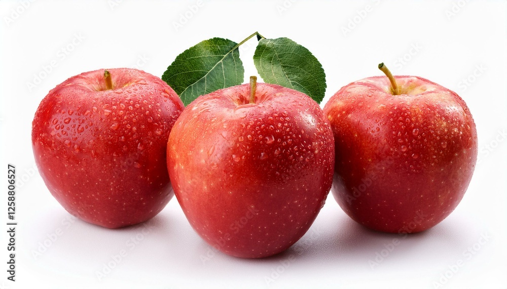 fresh ambrosia apple isolated on white background