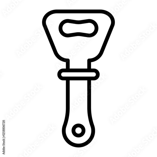 bottle opener icon Outline vector symbol sign