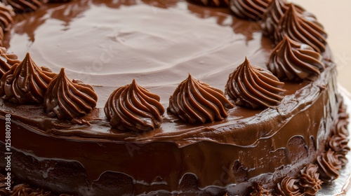 Delicious Chocolate Cake with Swirled Frosting